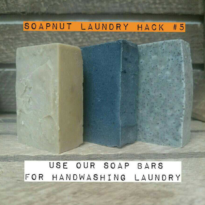 Soapnut Laundry Hack Number 5: Using Soapnut Soap Bars For Handwashing Laundry