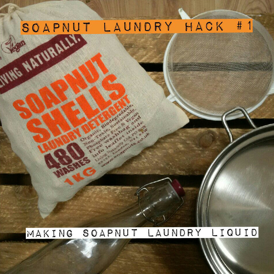 Soapnut Laundry Hack Number 1: Gjør hjemmelaget Soapnut Laundry Liquid 