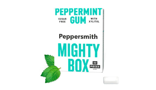 GUM: ENGLISH PEPPERMINT XYLITOL GUM - 50G MIGHTY