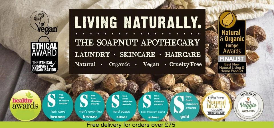 Soapnut Shells Organic Vegan Biodegradable Laundry Detergent