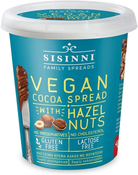 Sissini Vegan Greek Chocolate & Hazelnut Spread 400g