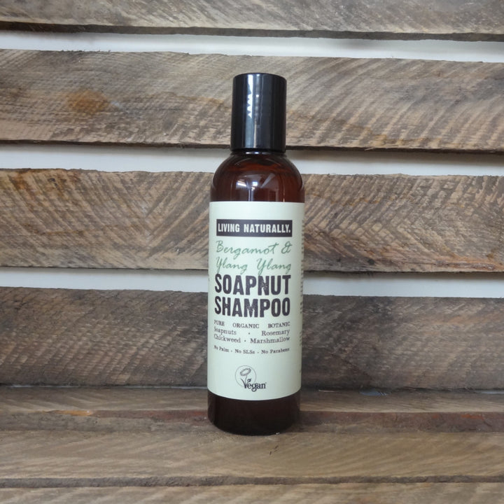 Bergamot and ylang Vegan Botanic Soapnut Shampoo SLS free paraben free