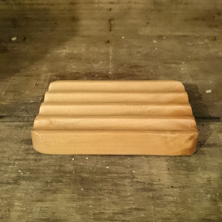 sustainable hemu wood soap dish