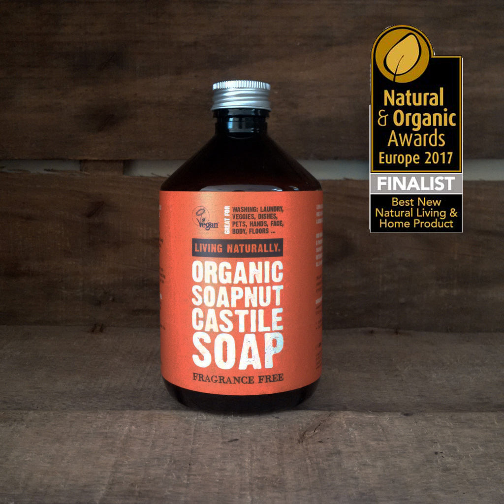 Organic Soapnut Castile Soap 500ml Living Naturally