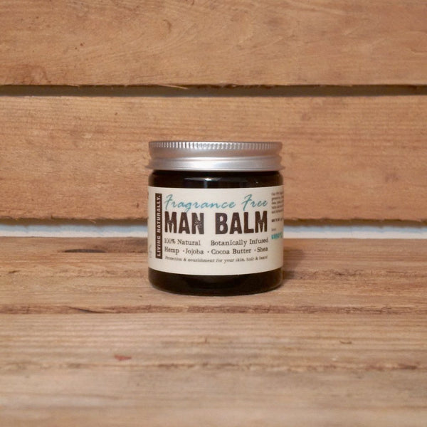 vegan organic preservative free man balm moisturiser and beard balm made with organic soapnut extract and organic wild crafted herbs