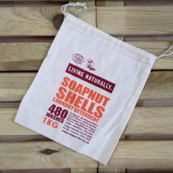 soapnut storage bag unbleached muslin biodegradable zero waste