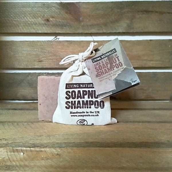 Shea Lava Clay Soapnut Shampoo Bar - COCONUT OIL FREE